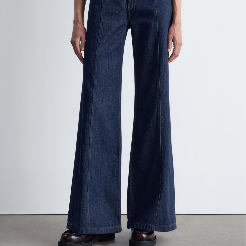 & Other Stories Boot-Cut Wrap Seam Jeans size 44 - Picture 4 of 9